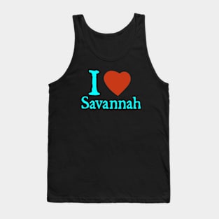 I Love Savannah Tank Top